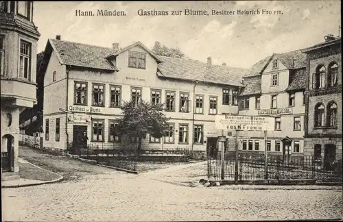 Ak Hann. Münden in Niedersachsen, Gasthaus zur Blume