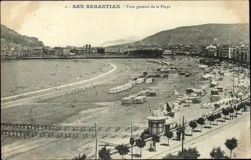 Ak Donostia San Sebastian Baskenland, Strand