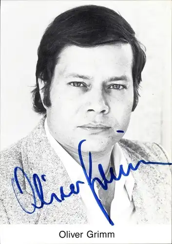 Ak Schauspieler Oliver Grimm, Portrait, Autogramm