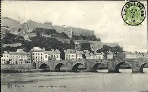 Ak Namur Wallonien, Zitadelle, Beinbrücke