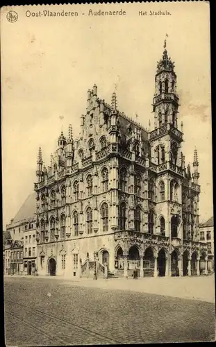 Ak Oudenaarde Audenarde Ostflandern, Rathaus