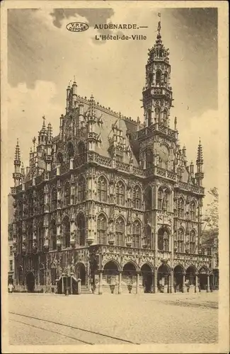 Ak Oudenaarde Audenarde Ostflandern, Rathaus