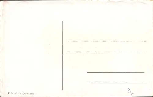 Jugendstil Ak Deutscher Soldat zu Pferde