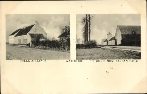 Ak Waterloo Wallonisch Brabant, Belle Alliance, Ferme de Mont St. Jean