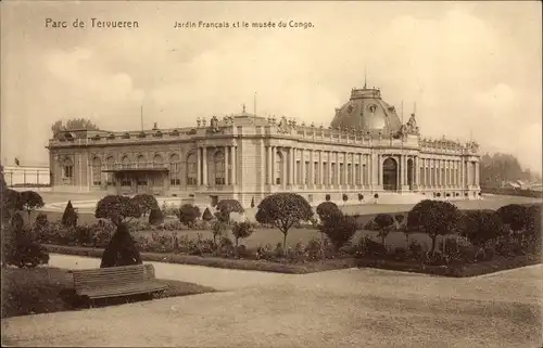 Ak Tervuren Tervueren Flämisch Brabant Flandern, Jardin Francais et le musee du Congo