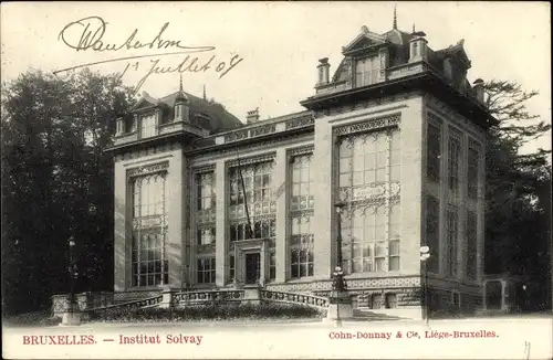 Ak Bruxelles Brüssel, Institut Solvay