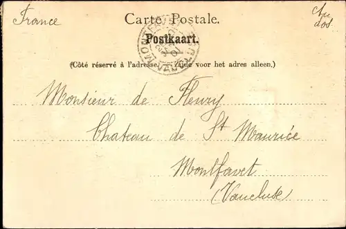 Ak Mons Wallonien Hennegau, Square Dolez,