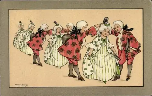 Künstler Ak Hardy, Florence, Barocker Tanz