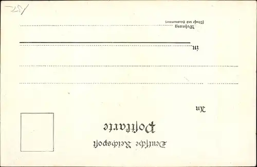 Künstler Litho Johann Gutenberg, 500jh. Geburts Jubiläum 1400 - 1900