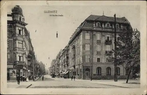 Ak Gliwice Gleiwitz Oberschlesien, Wilhelmstraße