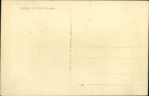 Ak Aschhausen Bad Zwischenahn in Oldenburg, Schule