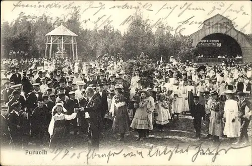 Ak Furuvik Gävle Schweden, Barnfest