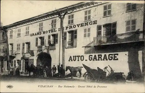 Ak Vidauban Var, Nationalstraße, Grand Hotel de Provence