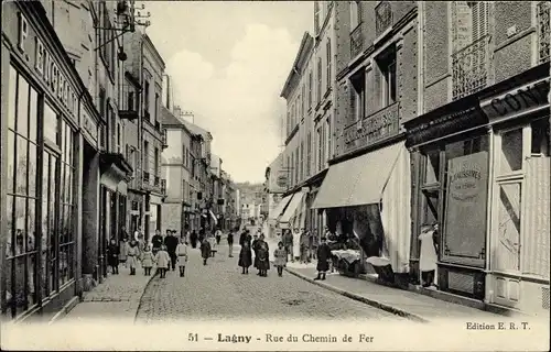 Ak Lagny-Oise?, Rue du Chemin de Fer