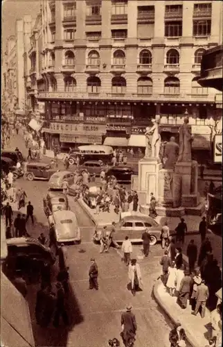 Ak Buenos Aires Argentinien, Calle Florida y Avenida Diagonal Norte