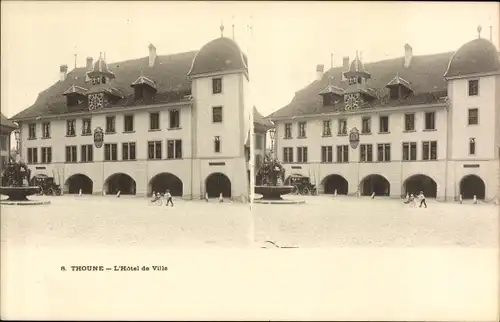 Stereo Ak Thun Thun Kanton Bern Schweiz, Rathaus