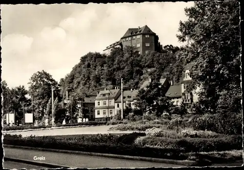 Foto Ak  Greiz im Vogtland, Teilansicht