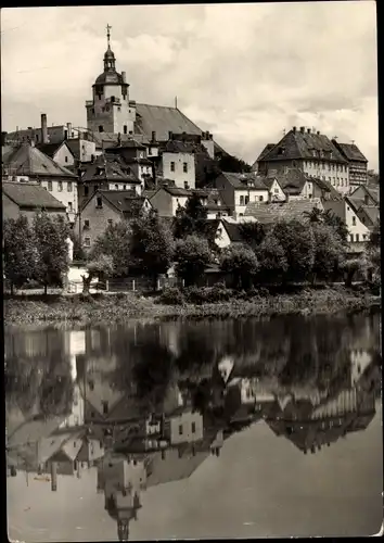 Ak Ronneburg in Thüringen, Blick auf den Ort mit Kirche