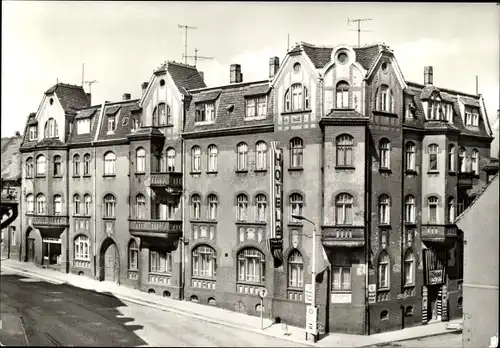 Ak Ronneburg in Thüringen, HO Wismut Speisegaststätte, Hotel Glück auf