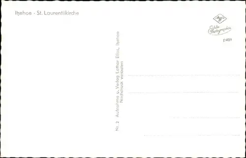 Ak Itzehoe in Holstein, St. Laurentii-Kirche