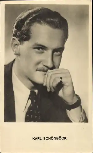 Ak Schauspieler Karl Schönböck, Portrait, Ross Verlag Nr. A 3051/1
