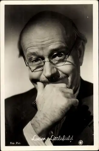 Ak Schauspieler Lucien Littlefield, Portrait