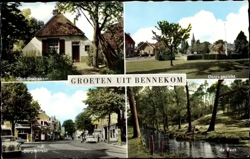 Ak Bennekom Gelderland, Dorpsgezicht, Dorpsstraat, de Reek