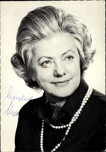 Ak Schauspielerin Marianne Schönauer, Portrait, Autogramm