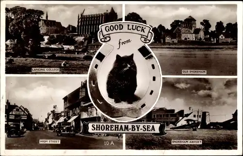 Ak Shoreham by Sea West Sussex England, Lancing College, Old Shoreham, High Street, Airport