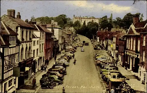 Ak Farnham Surrey England, Castle Street