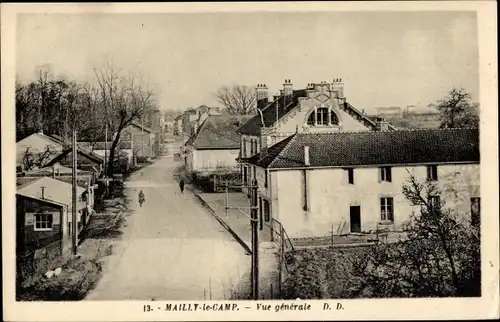 Ak Mailly le Camp Aube, Gesamtansicht