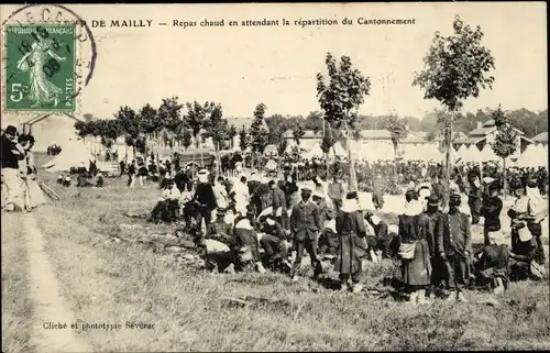 Ak Mailly le Camp Aube, Französische Soldaten