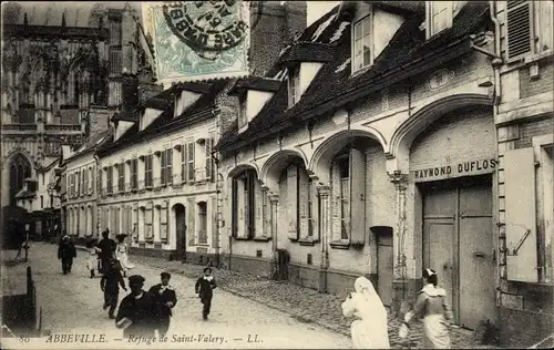 Ak Abbeville Somme, Saint-Valery-Hütte