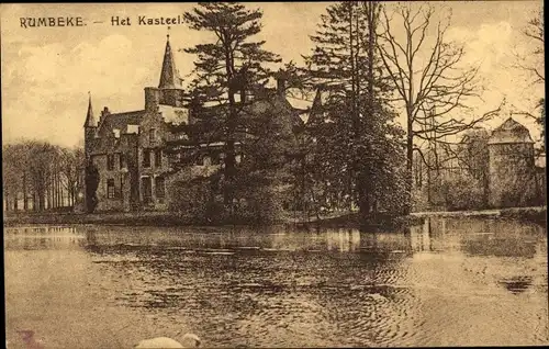 Ak Rumbeke Westflandern, Het Kasteel