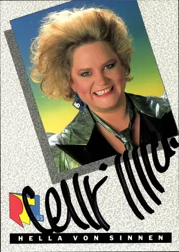 Ak Moderatorin und Komikerin, Portrait, Autogramm