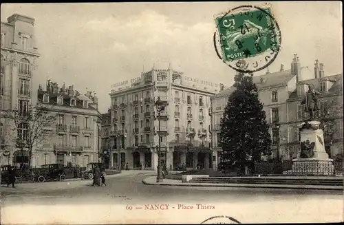 Ak Nancy Meurthe et Moselle, Place Thiers