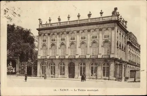 Ak Nancy Meurthe et Moselle, Stadttheater