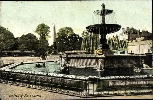 Ak Nancy Meurthe et Moselle, Place Carnot