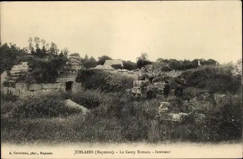 Ak Jublains Mayenne, Das römische Lager