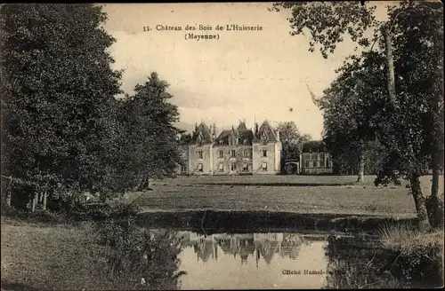 Ak Mayenne, Schloss der Wälder des Türrahmens