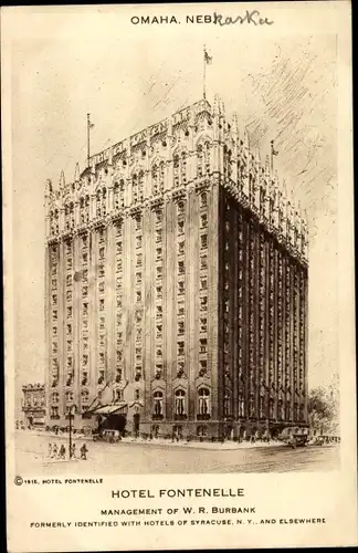 Ak Omaha Nebraska USA, Hotel Fontenelle