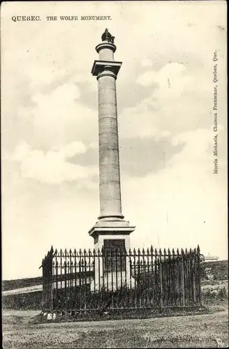 Ak Québec Kanada, Wolfe Monument