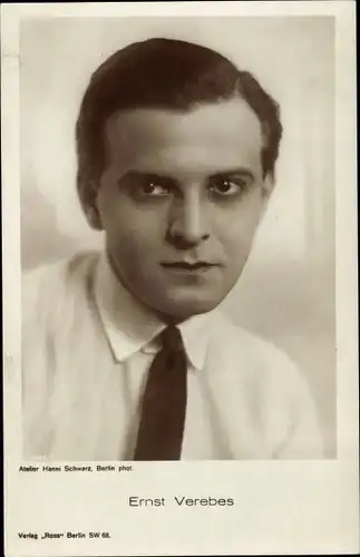 Ak Schauspieler Ernst Verebes, Portrait