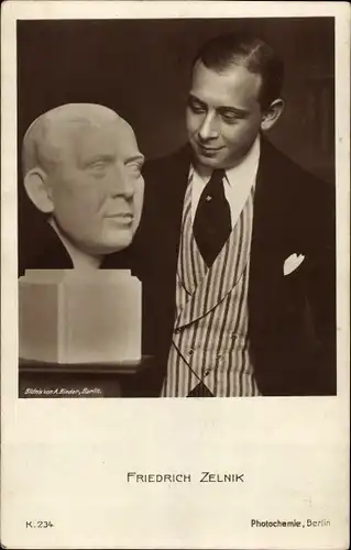 Ak Schauspieler Friedrich Zelnik, Portrait, Büste, K. 234