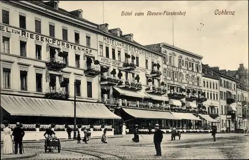 Ak Koblenz am Rhein, Hotel zum Riesen-Fürstenhof