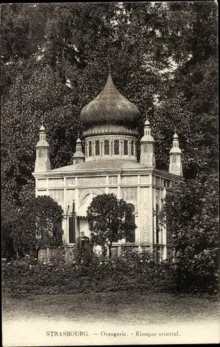 Ak Straßburg Straßburg Elsass Bas-Rhin, Orangerie, Ostkiosk