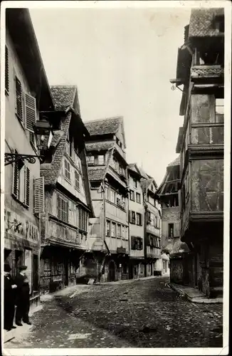Ak Straßburg Straßburg Alsace Bas Rhin, Blick auf die Straße