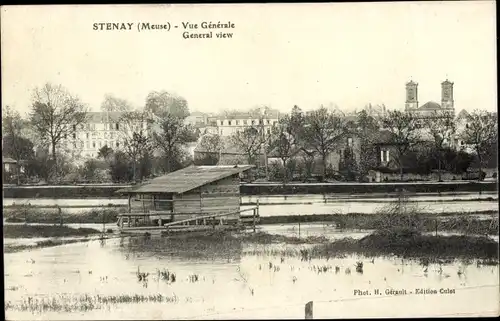 Ak Stenay Lorraine Meuse, Gesamtansicht