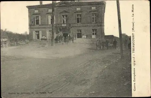 Ak Triaucourt Maas, Rathaus