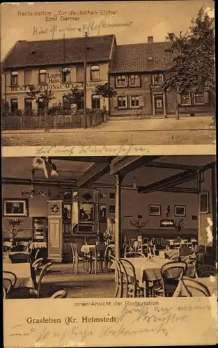 Ak Grasleben in Niedersachsen, Restauration Zur deutschen Eiche